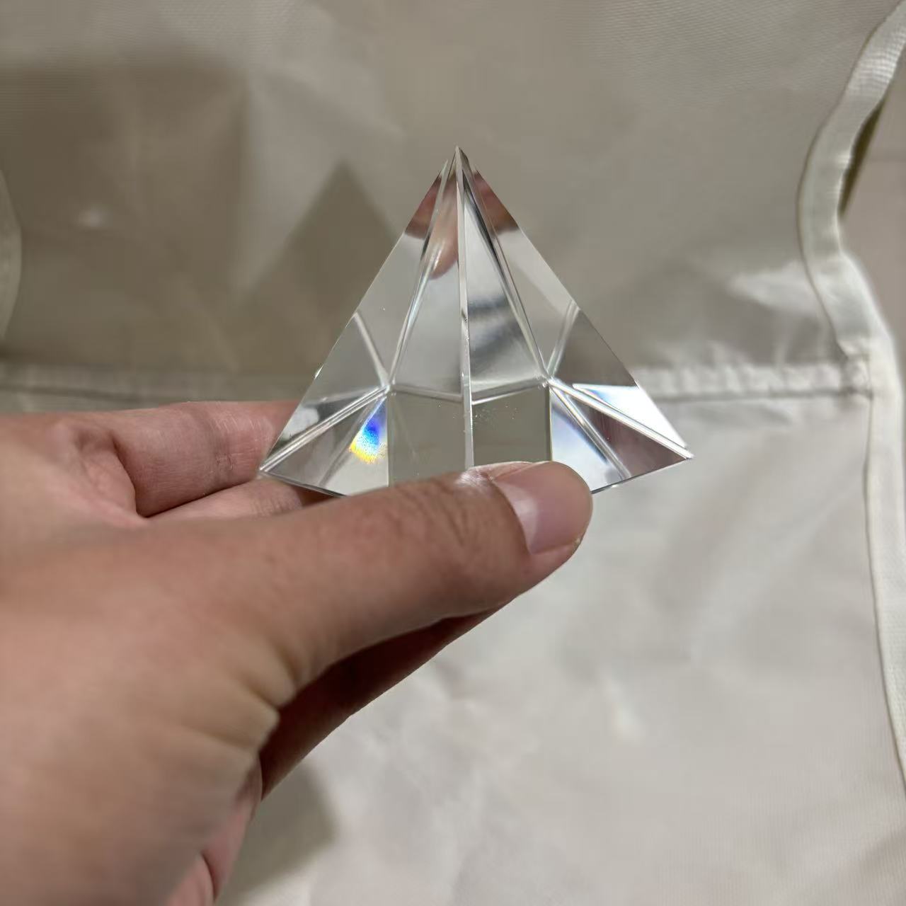 40mm/60mm Quadrangular Pyramid - Lighting Glass Photography ulasan dan harga
