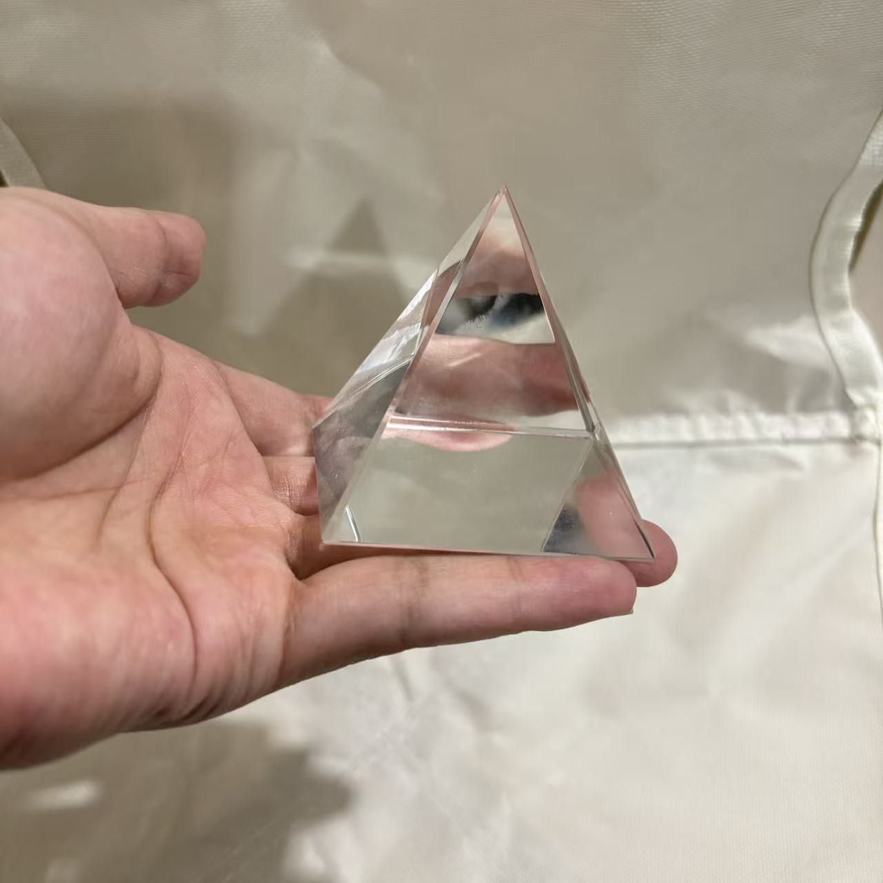 40mm/60mm Quadrangular Pyramid - Lighting Glass Photography ulasan dan harga