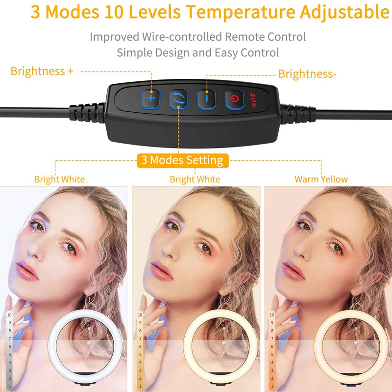6/10/12 Inch LED Selfie Ring L - Photography Lighting With Umbrella ulasan dan harga