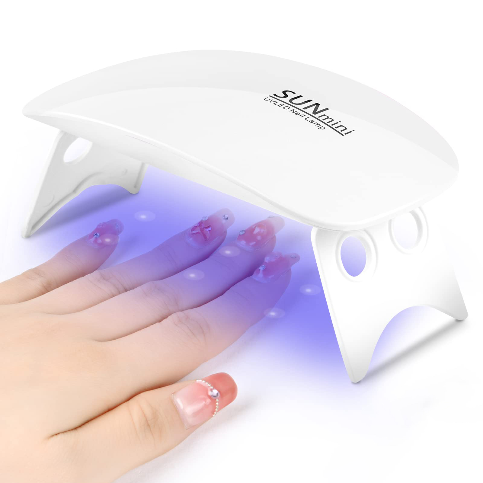 Portable 6 LED UV Nail Lamp 6W - Photography Lighting Gels ulasan dan harga