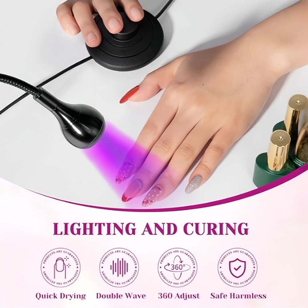 5W/3W UV Led Nail Lamp Foot Pe - Photography Lighting Gels ulasan dan harga