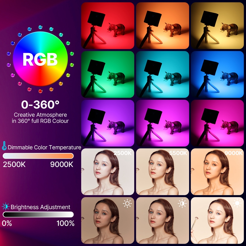 Ulanzi LT002 7 inch Pocket LED - Photography Lighting With Umbrella ulasan dan harga