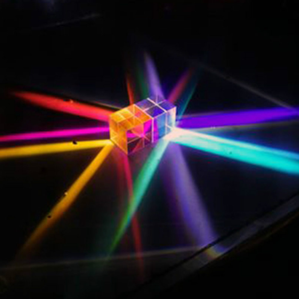 Glass Cube 12.7mm Dichroic Pri - Lighting Glass Photography ulasan dan harga