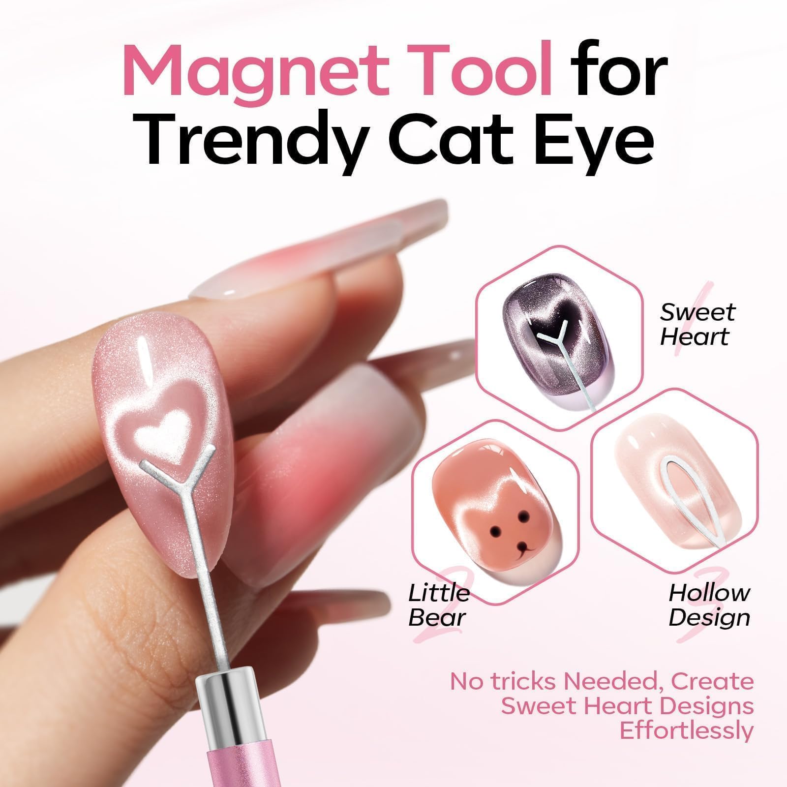 4pcs Cat Eye Nail Magnet Tool  - Photography Lighting Gels ulasan dan harga