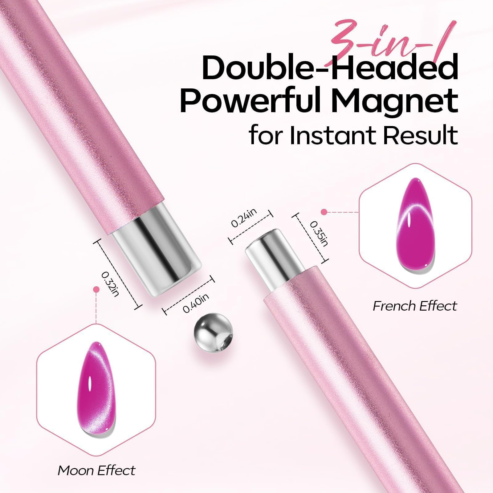 4pcs Cat Eye Nail Magnet Tool  - Photography Lighting Gels ulasan dan harga