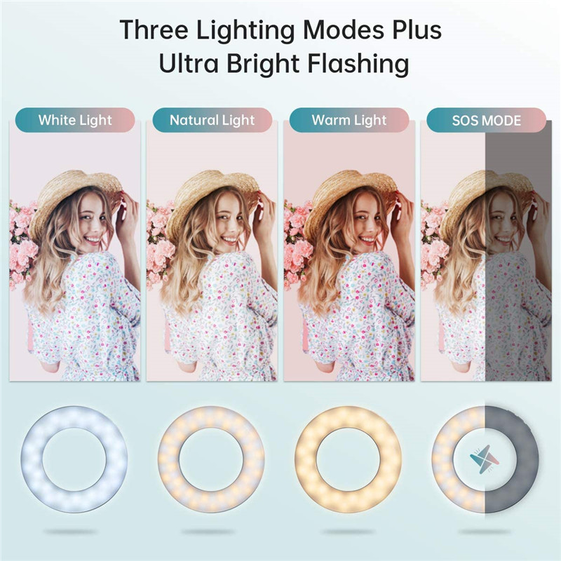Upgrade 3200K-6500K LED Clip R - Photography Lighting Circle ulasan dan harga