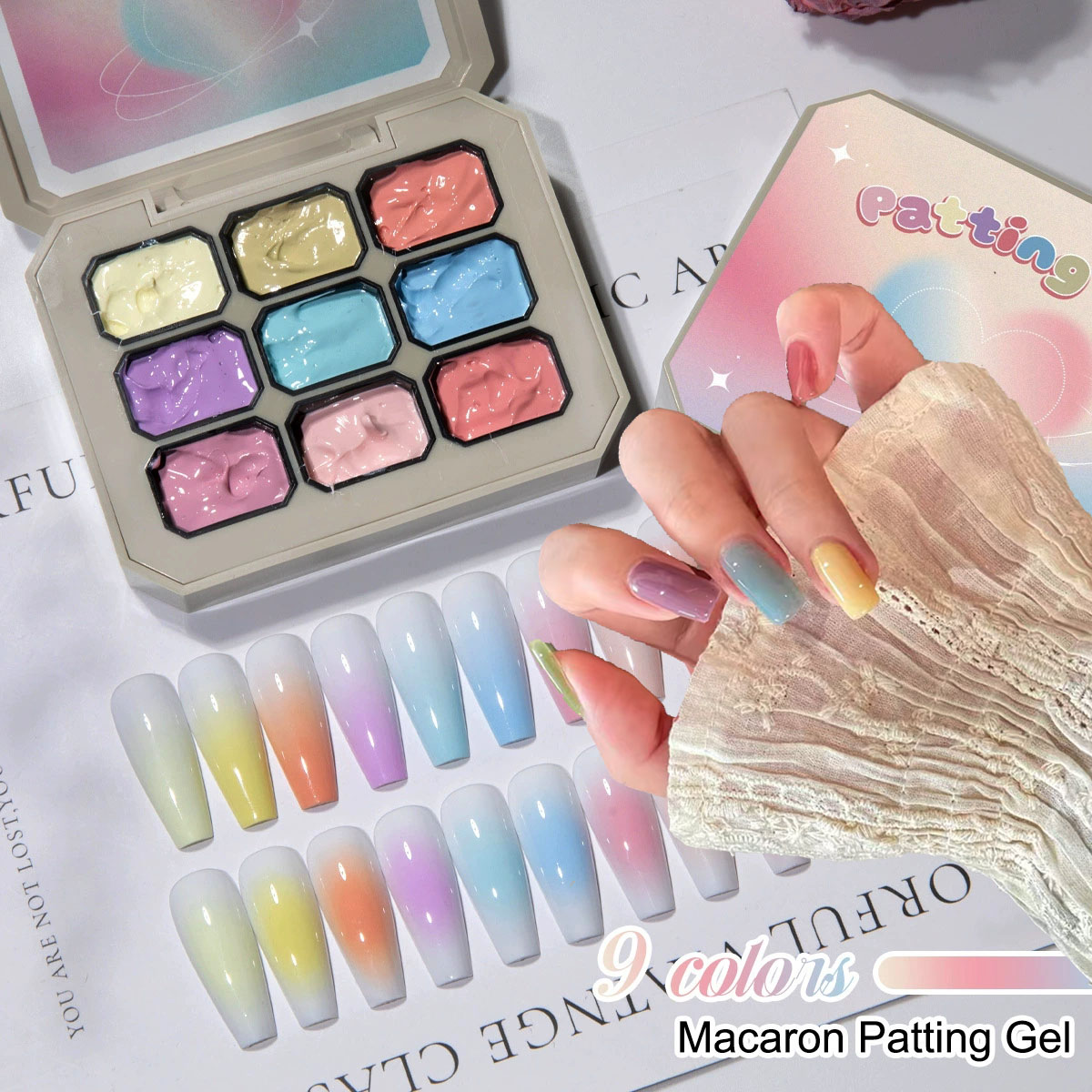 1pc Solid Makaron Nail Polish  - Photography Lighting Gels ulasan dan harga
