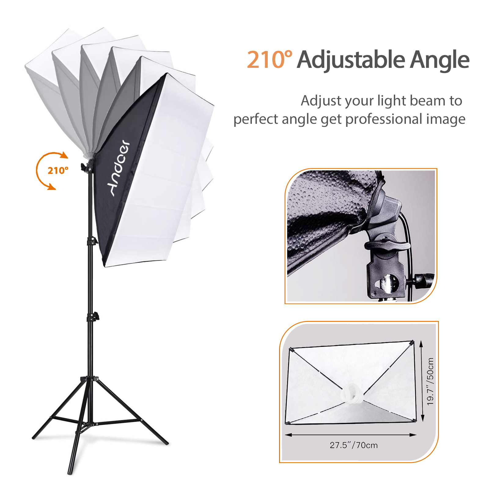 Andoer Studio Photography Ligh - Photography Lighting Set ulasan dan harga