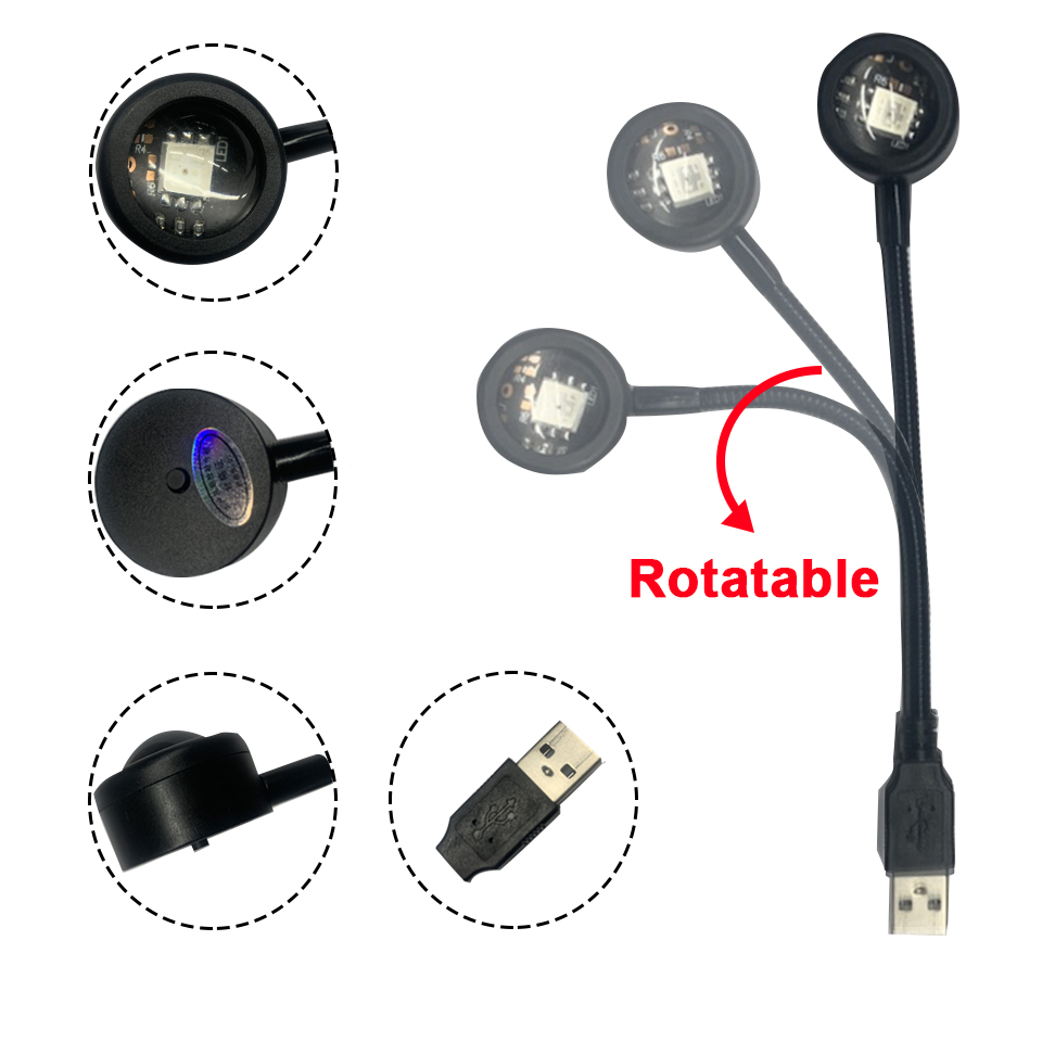 Mini LED Sunset Lamp USB Proje - Photography Lighting Diy ulasan dan harga