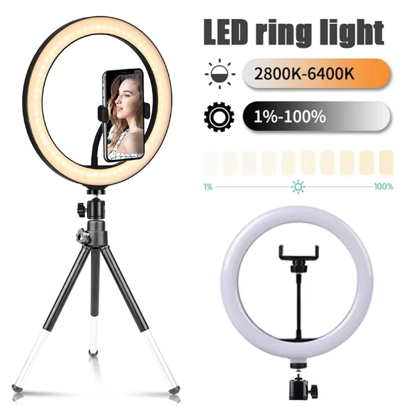 10 inch Selfie Ring Light Phot - Photography Lighting Circle ulasan dan harga