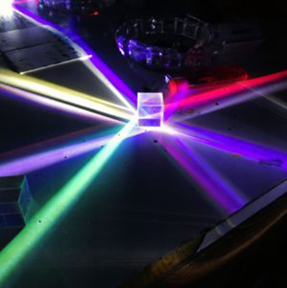 Glass Cube 23mm Dichroic Prism - Lighting Glass Photography ulasan dan harga