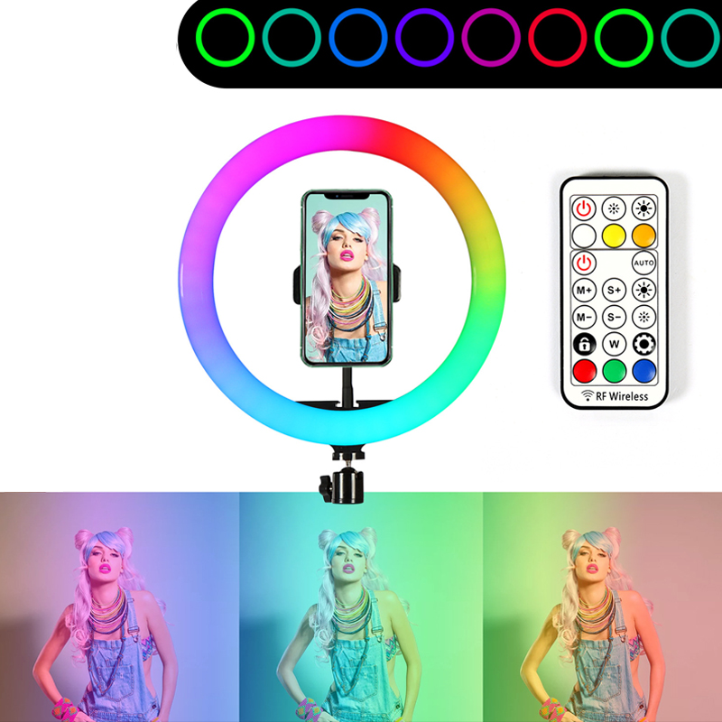 13inch RGB Led Selfie Ring Lig - Photography Lighting Circle ulasan dan harga