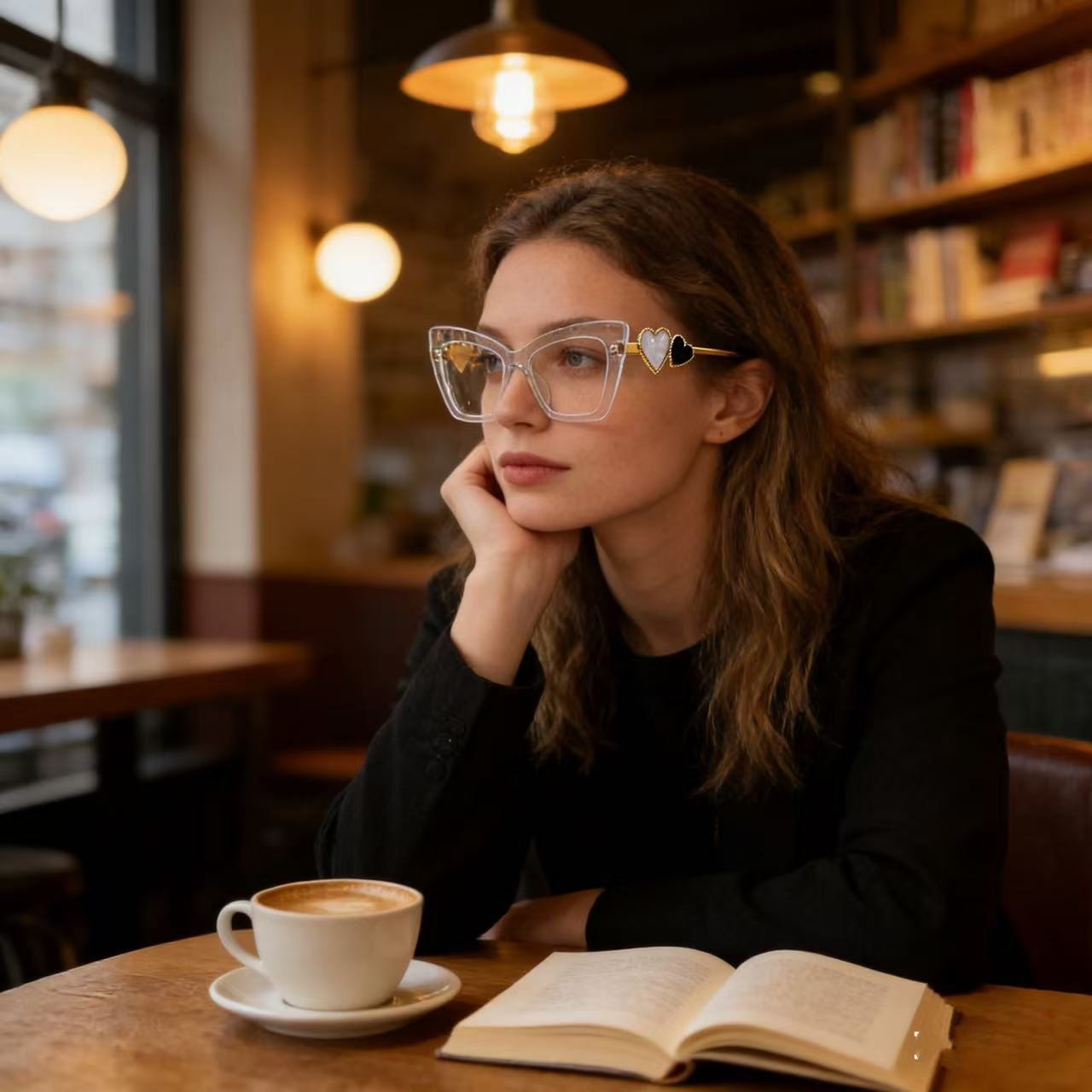 Fashion Eyeglasses for Woman L - Lighting Glass Photography ulasan dan harga
