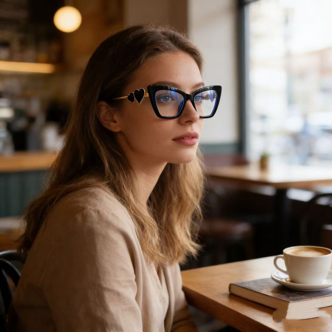 Fashion Eyeglasses for Woman L - Lighting Glass Photography ulasan dan harga