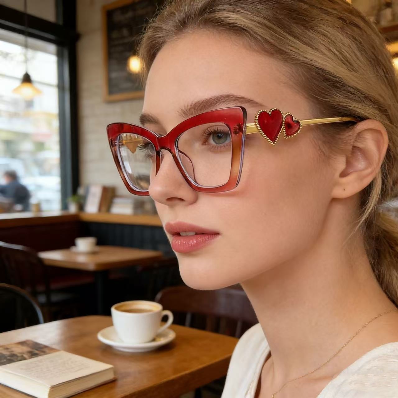 Fashion Eyeglasses for Woman L - Lighting Glass Photography ulasan dan harga