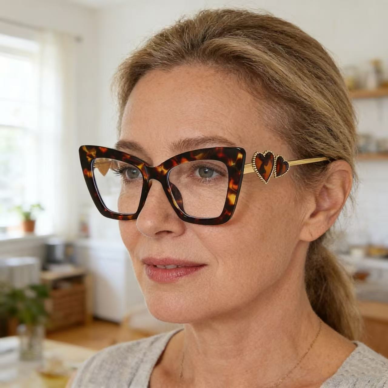 Fashion Eyeglasses for Woman L - Lighting Glass Photography ulasan dan harga