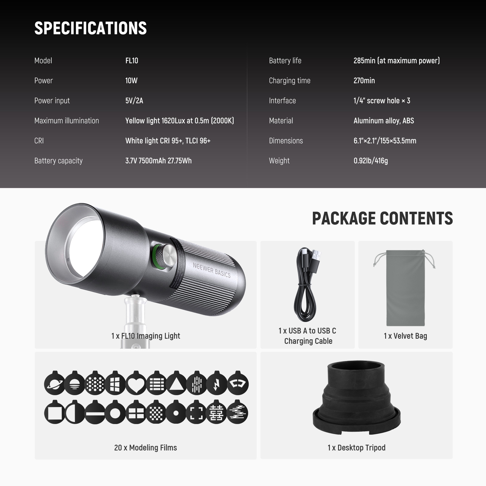 NEEWER BASICS FL10 LED Photogr - Photography Lighting Basics ulasan dan harga