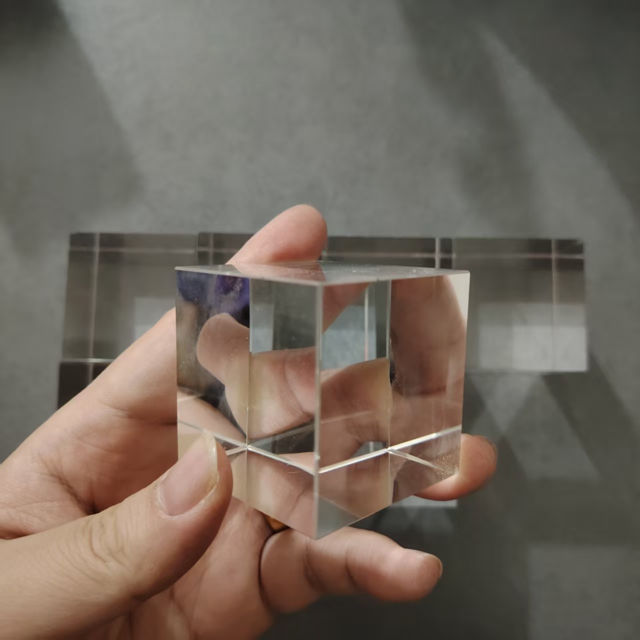2 Pcs K9 Glass Cube Prism Righ - Lighting Glass Photography ulasan dan harga