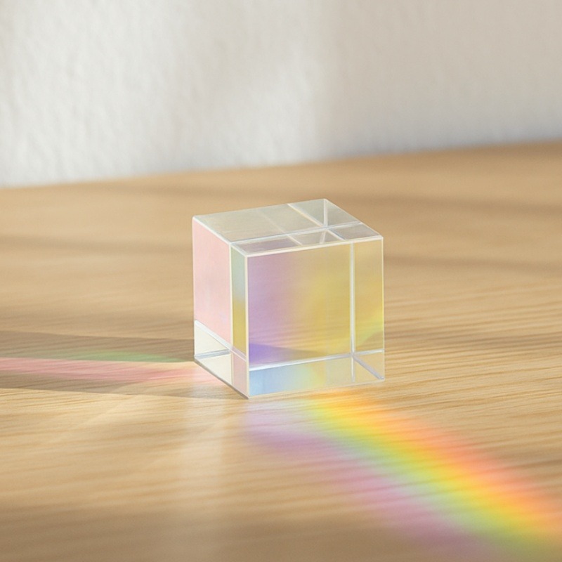 Glass Cube Dichroic Prism X-Cu - Lighting Glass Photography ulasan dan harga