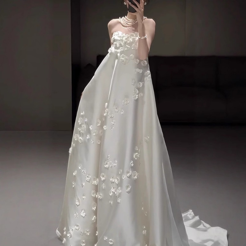 French Strapless Satin Wedding - Photography Lighting Basics ulasan dan harga